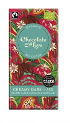 Chocolate and Love Organic Creamy Dark 55 – 80g