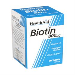 HealthAid Biotin 800ug – 30tablets