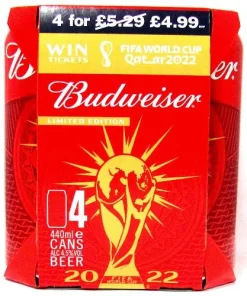 Budweiser Limited Edition Beer Cans 4 x 440ml