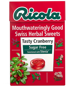 Ricola Sugar Free Cranberry Lozenges with Stevia
