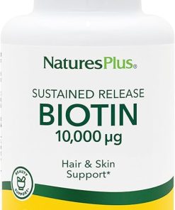 NaturesPlus Biotin 10,000 mcg – 90 Servings
