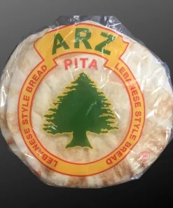 Alternative view of Arz White Thin Lebanese Pita Bread – 6 x 7″ Pocket Pita Loaves