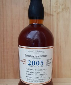 Alternative view of Foursquare 2005 Cask Strength Single Blended Rum 59%
