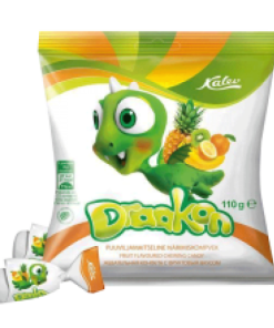 Alternative view of Draakon – Fruit Flavour Chewing Sweets 110g