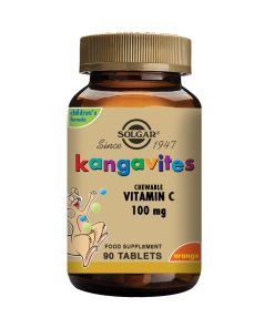 Kangavites Vitamin C 100 mg Chewable Tablets-Orange Burst Flavor
