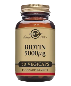 Alternative view of Solgar Biotin 5000 mcg Vegetable Capsules