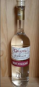 Tosolini Grappa di Merlot (Varietal Grappa) 40% 50cl Bottle